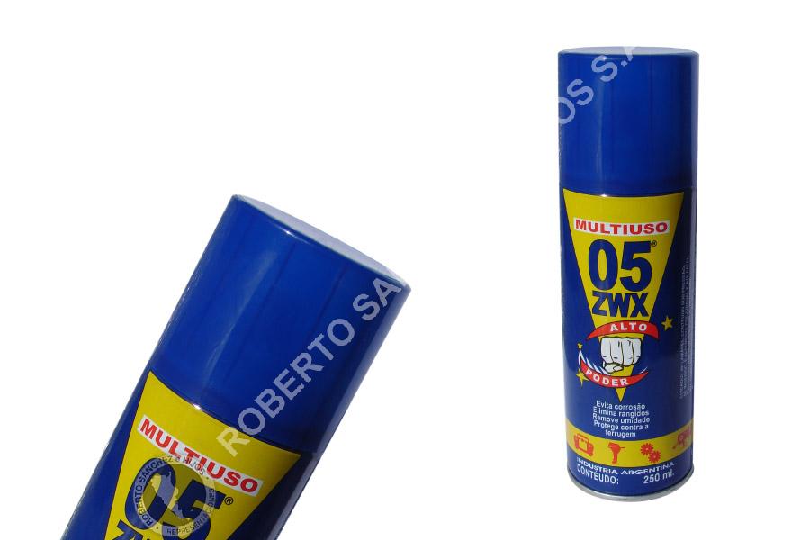 LUBRICANTE "05" MULTIUSO ZWX EN AEROSOL X 250 CC. (PACK X 6 UNIDADES)(60) 