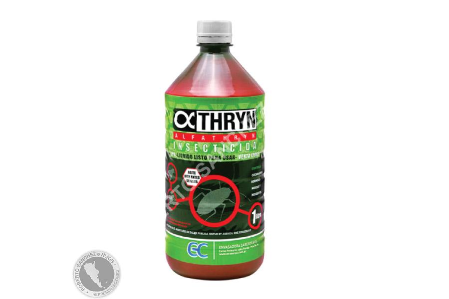 INSECTICIDA ALFATHRYN LPU (LISTO P/USAR) P/CUCARACHAS, HORMIGAS, MOSCAS Y MOSQUITOS