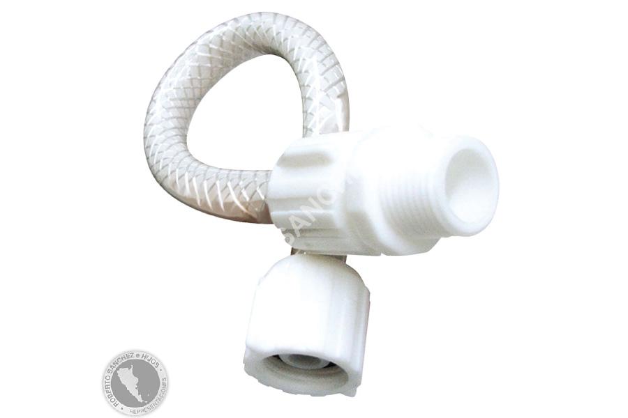 FLEXIBLE REGULABLE MALLADO BLANCO  20 CMS. (CAJA X 50 UNIDADES)