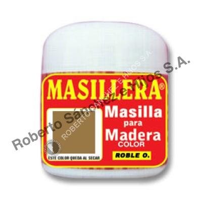 MASILLA PARA MADERA "MASILLERA" COLOR ROBLE OSCURO X 1 KG. (CAJA X 12 U) 