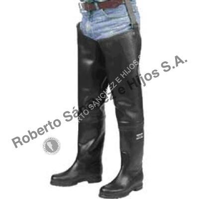 BOTA PESCADORA CA&Ntilde;A LARGA COLOR NEGRO TALLE 42 (VENTA X PAR) 