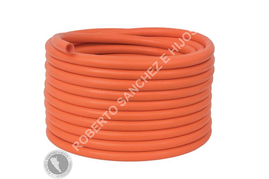 MANGUERA FUMIGACION EVA  8 MM. COLOR NARANJA (ROLLOS X 25 MTS) (PRECIO X METRO)