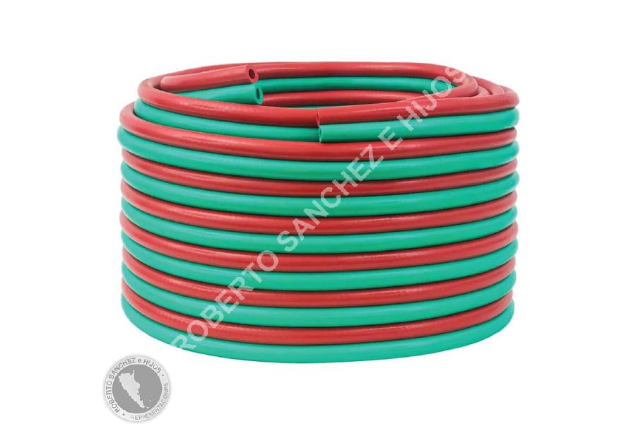 MANGUERA SOLDADURA 8 MM. COLOR VERDE / OXIGENO (ROLLOS X 50 MTS) (PRECIO X METRO)