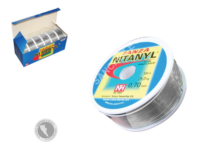 TANZA P/PESCA "NITANYL" 0,90 MM. X 100 M COLOR NATURAL (CAJA X 6) (72 UNIDADES) 