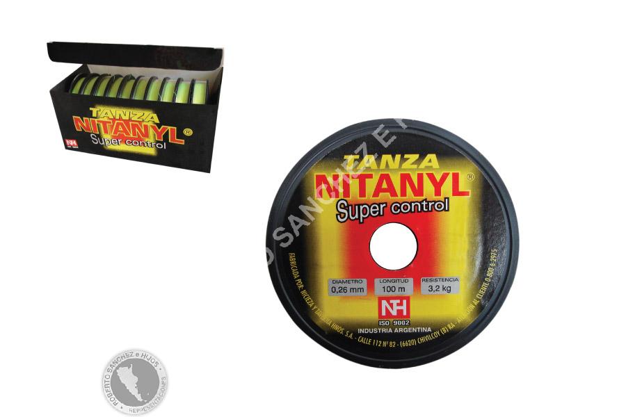 TANZA P/PESCA "NITANYL" 0,22 MM. X 100 M COLOR FLUO (CAJA X 10) (200 UND) 