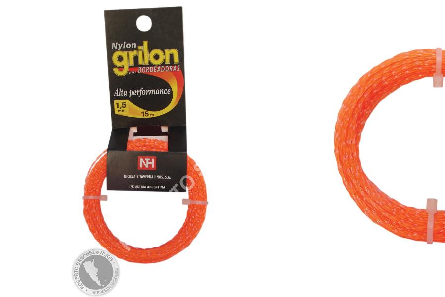 TANZA EN BLISTER "GRILON" 1,50 MM X 15 M HELICOIDAL (80 UNIDADES) 