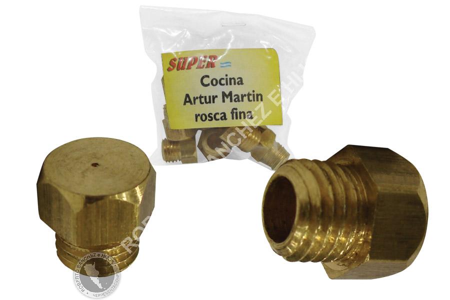 INYECTOR PARA COCINA ARTHUR MARTIN ROSCA FINA (BOLSA X 10 UNIDADES) (PRECIO X UNIDAD)