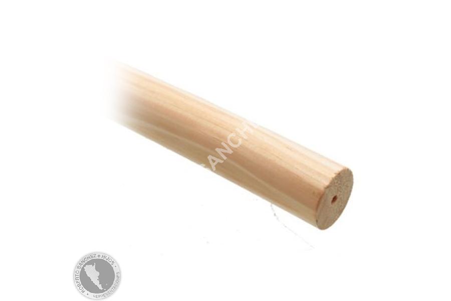 BARRAL DE MADERA NATURAL DIAMETRO 22MM. LARGO 2.40MT. (BULTO X 10 UNIDADES) (PRECIO X UNIDAD)