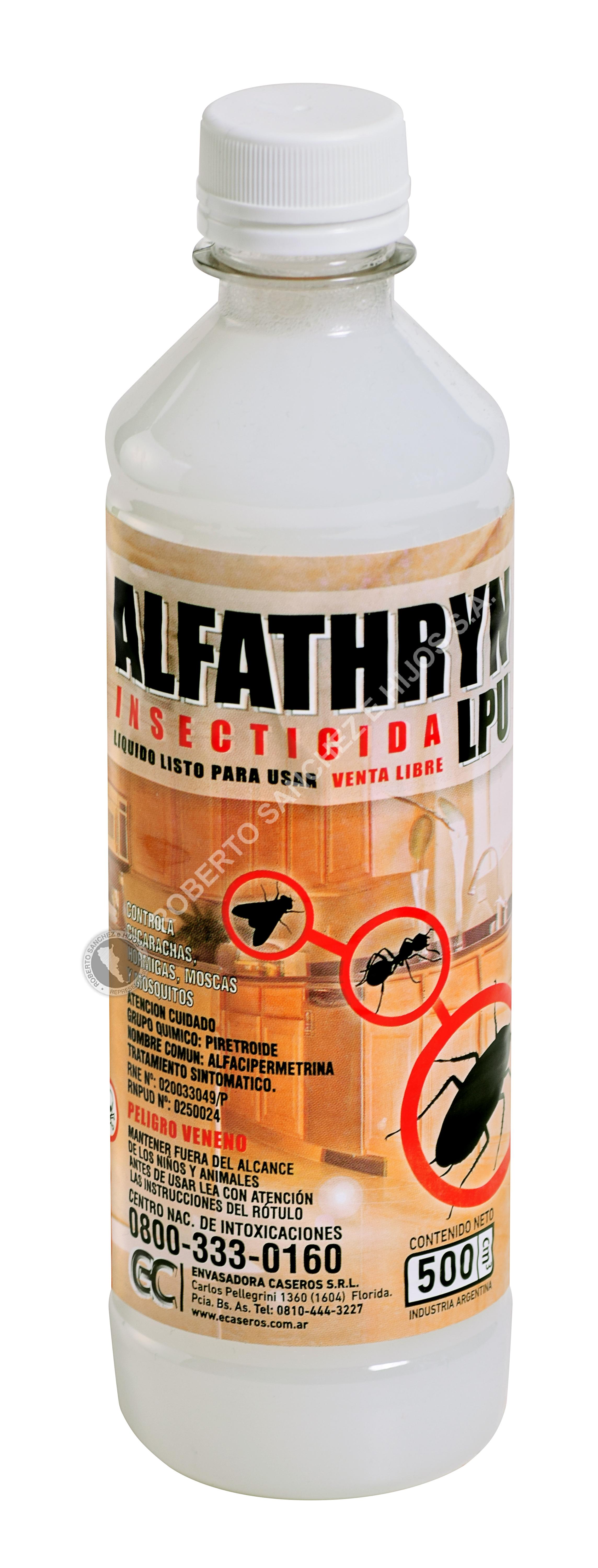 INSECTICIDA ALFATHRYN LPU (LISTO P/USAR) P/CUCARACHAS, HORMIGAS, MOSCAS Y MOSQUITOS