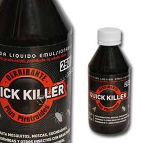 DERRIBANTE QUICK KILLER PLUS PIRETROIDES EN BOTELLA X 250 CM3. (PACK X 12 UNID) 