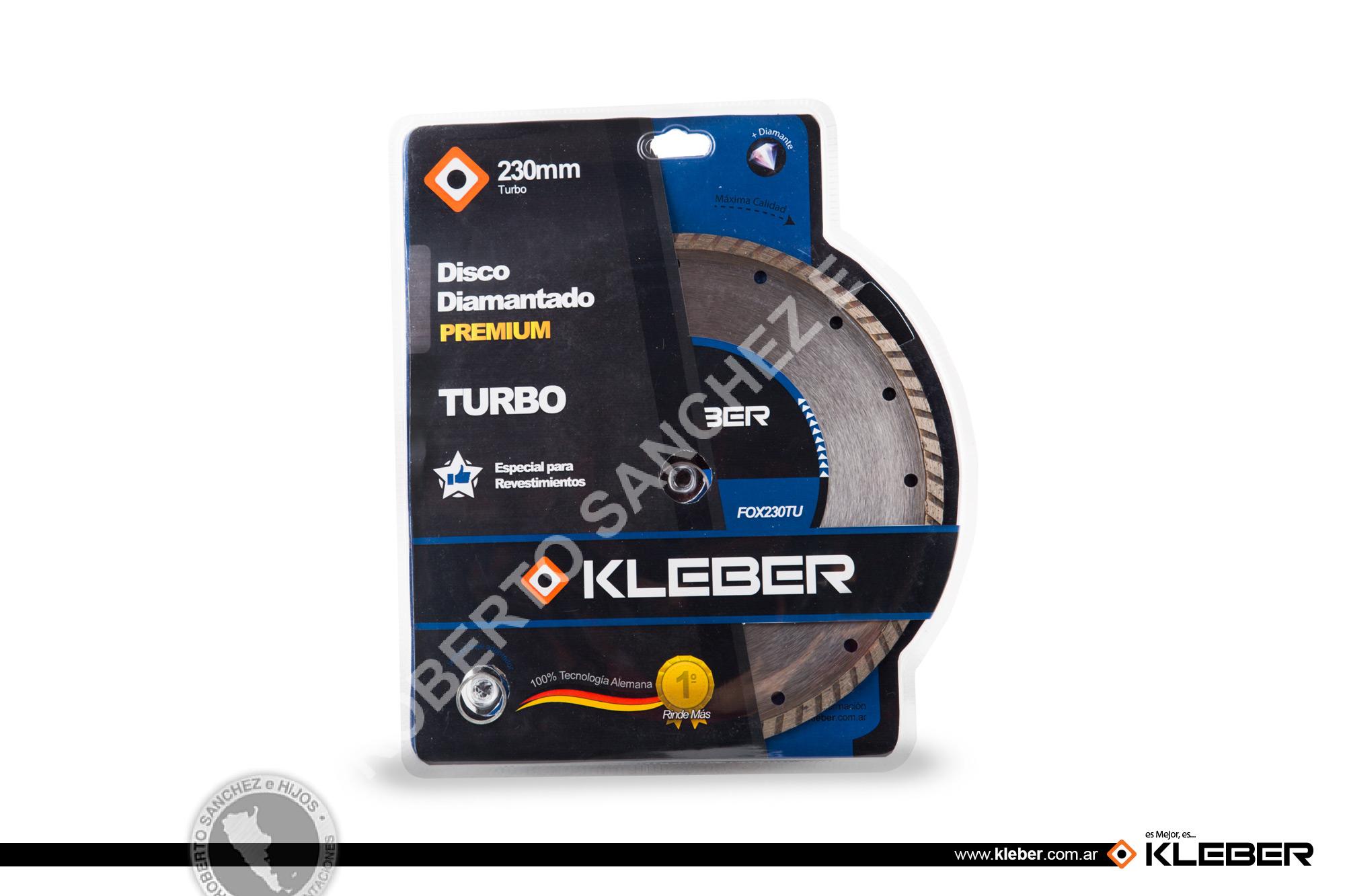 DISCO DIAMANTADO TURBO 230 MM. EJE DE 7/8" CON BUJE REDUCTOR A 5/8" 