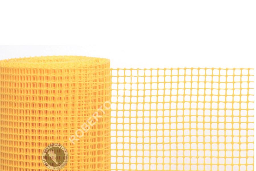 CERRAMIENTO CUADRADO 10 X 10 LIVIANO EN 1.20 MTS. COLOR AMARILLO (ROLLOS X 25 M) (PRECIO X METRO)