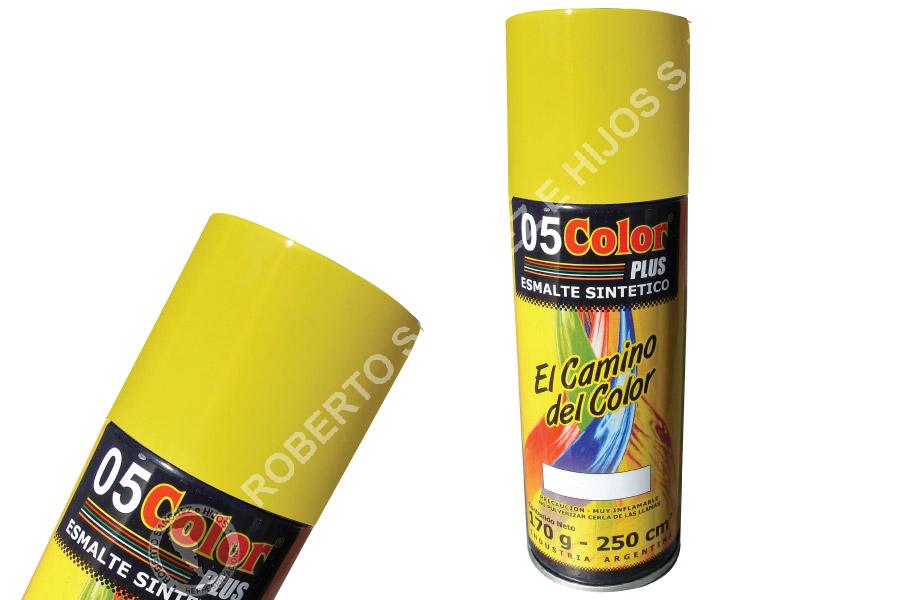 ESMALTE SINTETICO "05" EN AEROSOL COLOR AMARILLO X 250 CC. (PACK X 6 UNIDADES) 