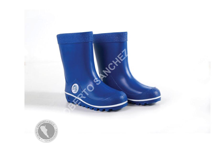 BOTA DE LLUVIA PARA NIÑO S/CUELLO COLOR AZUL TALLE 23/4 (6 PARES) 