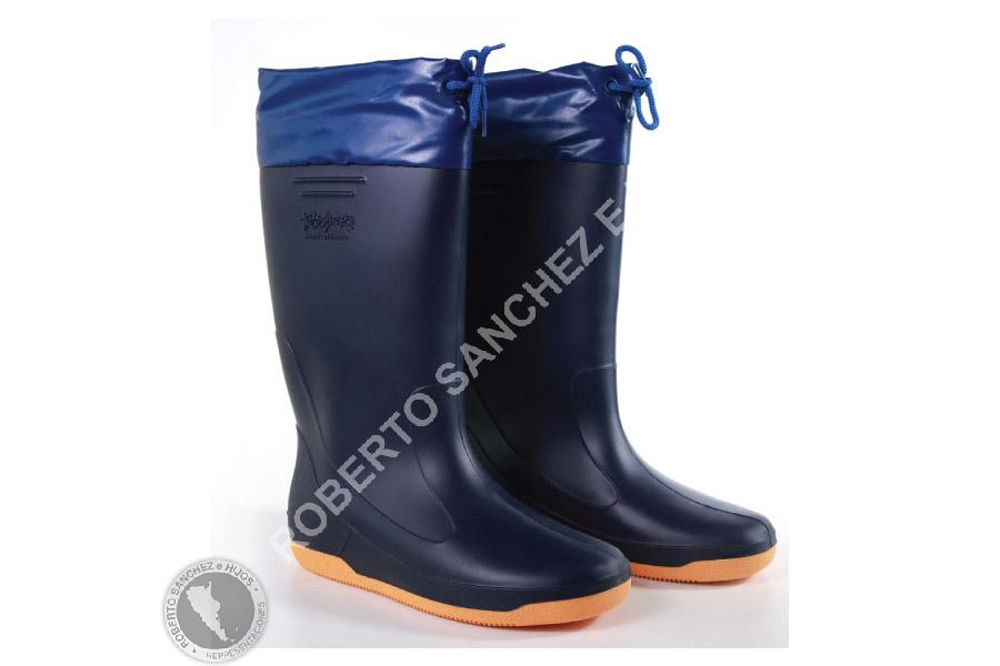 BOTA NAUTICA "TROOPER" C/CUELLO COLOR AZUL TALLE 33/4 (4 PARES) 