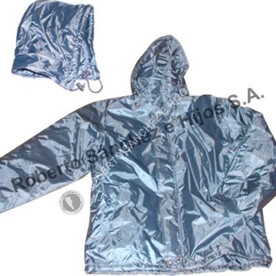 CAMPERA PARA FRIO RELLENA CON GUATA DE 200 GR MATELASEADO Y CAPUCHA DESMONTABLE TALLE "L" (CAJA X 10 UNIDADES)