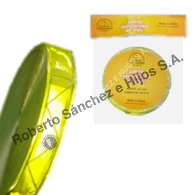 CINTA REFLECTIVA 50 MM. X 46,5 MTS. COLOR AMARILLA (CAJA X 1 UNIDAD) 