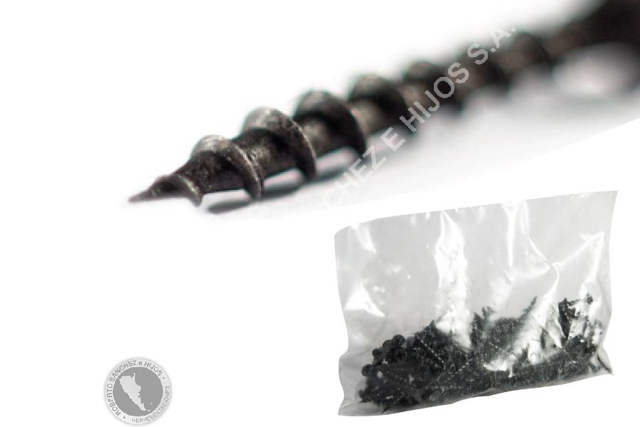 TORNILLO DRYWALL 6 X   5/8" ROSCA MADERA AUTOPERFORANTE, PUNTA AGUJA, FOSF. NEGRO (GRANEL X 15000 U) (PRECIO X MILLAR)