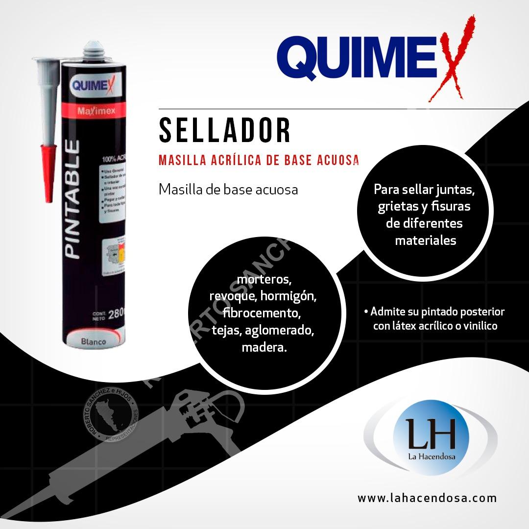 SELLADOR ACRILICO PINTABLE (BULTO X 8 CARTUCHOS) (PRECIO X UNIDAD)