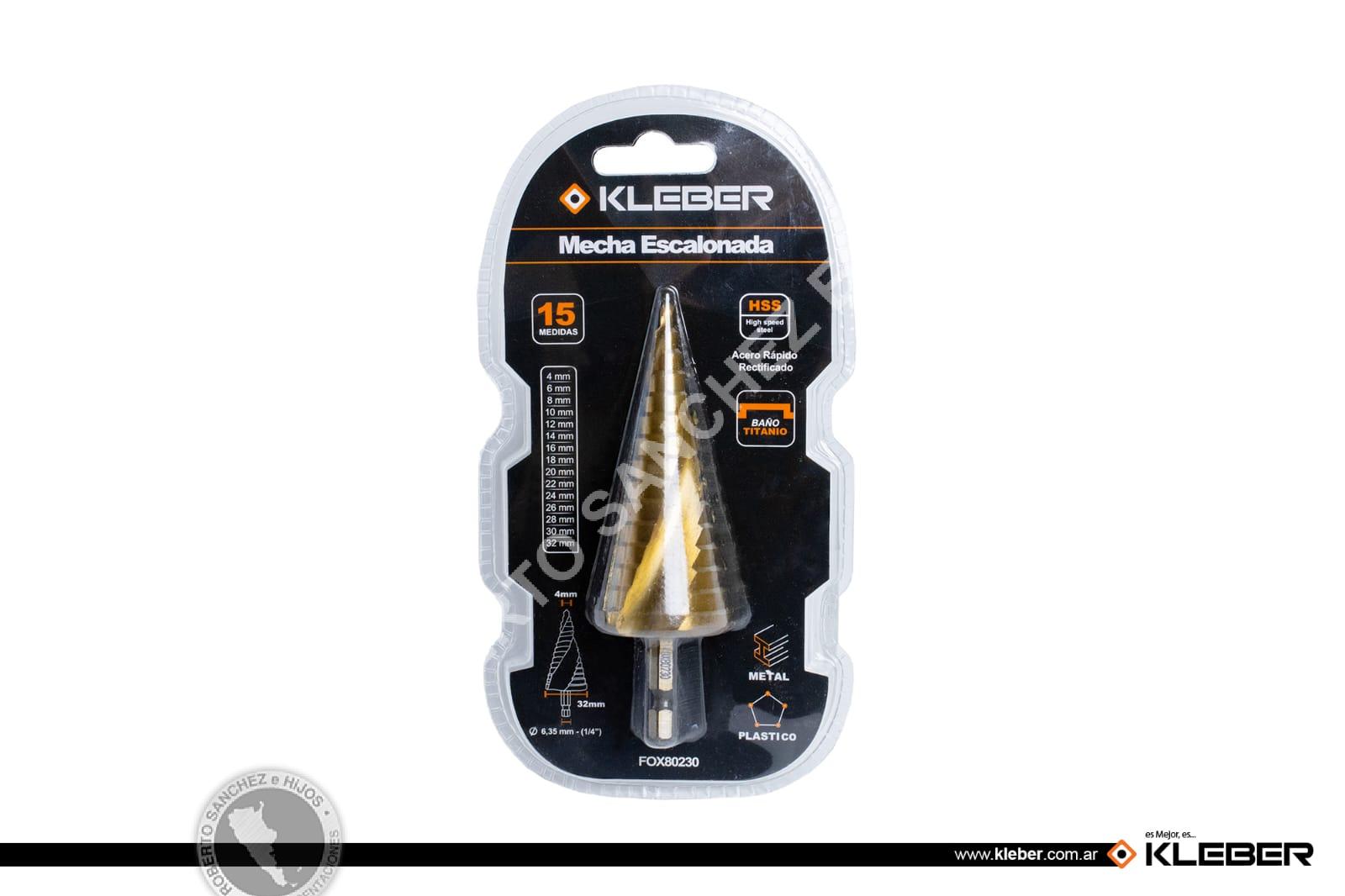 MECHA ESCALONADA DE ACERO RAPIDO HSS 4241 . 4MM-32MM BULTO X 100 UNI
